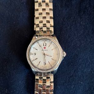 Authentic Michele Belmore diamond watch
